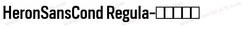HeronSansCond Regula字体转换